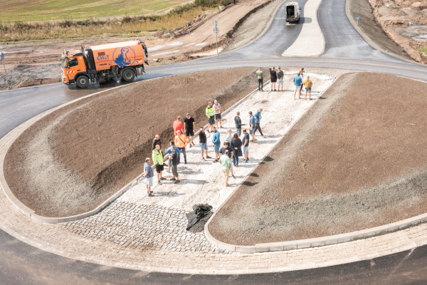 Obchvat města Dašice v plném proudu