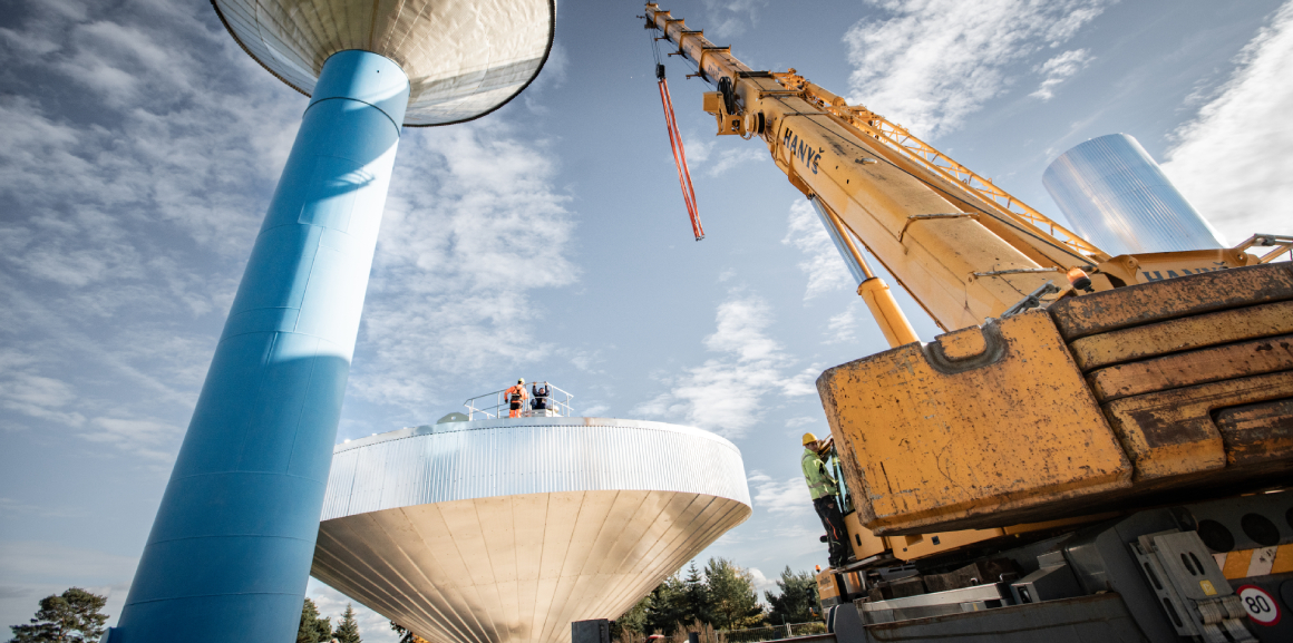 Nový vodojem v Kasalicích