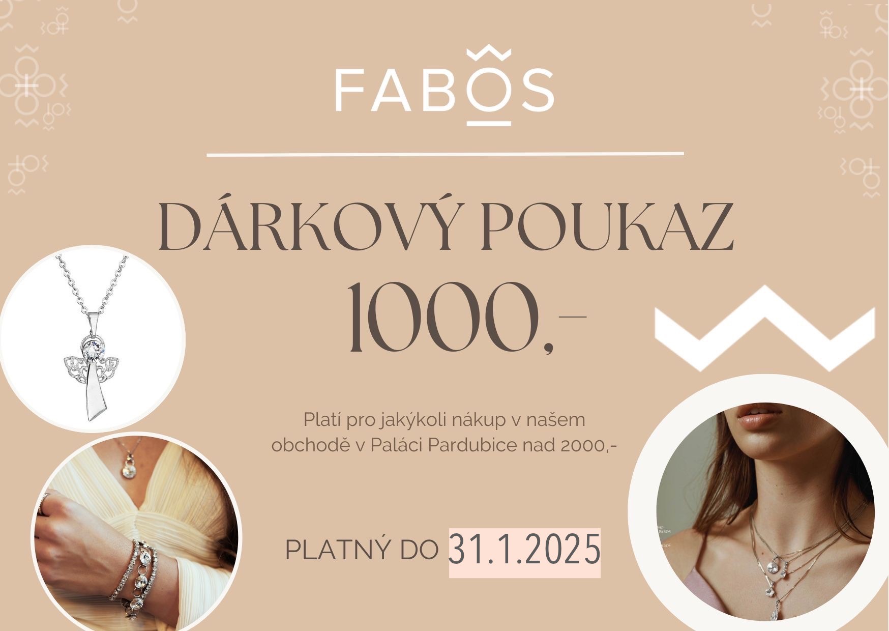 Sleva na šperky z obchodu Fabos