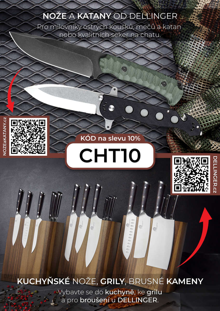 Slevový kód na nože a katany značky Dellinger