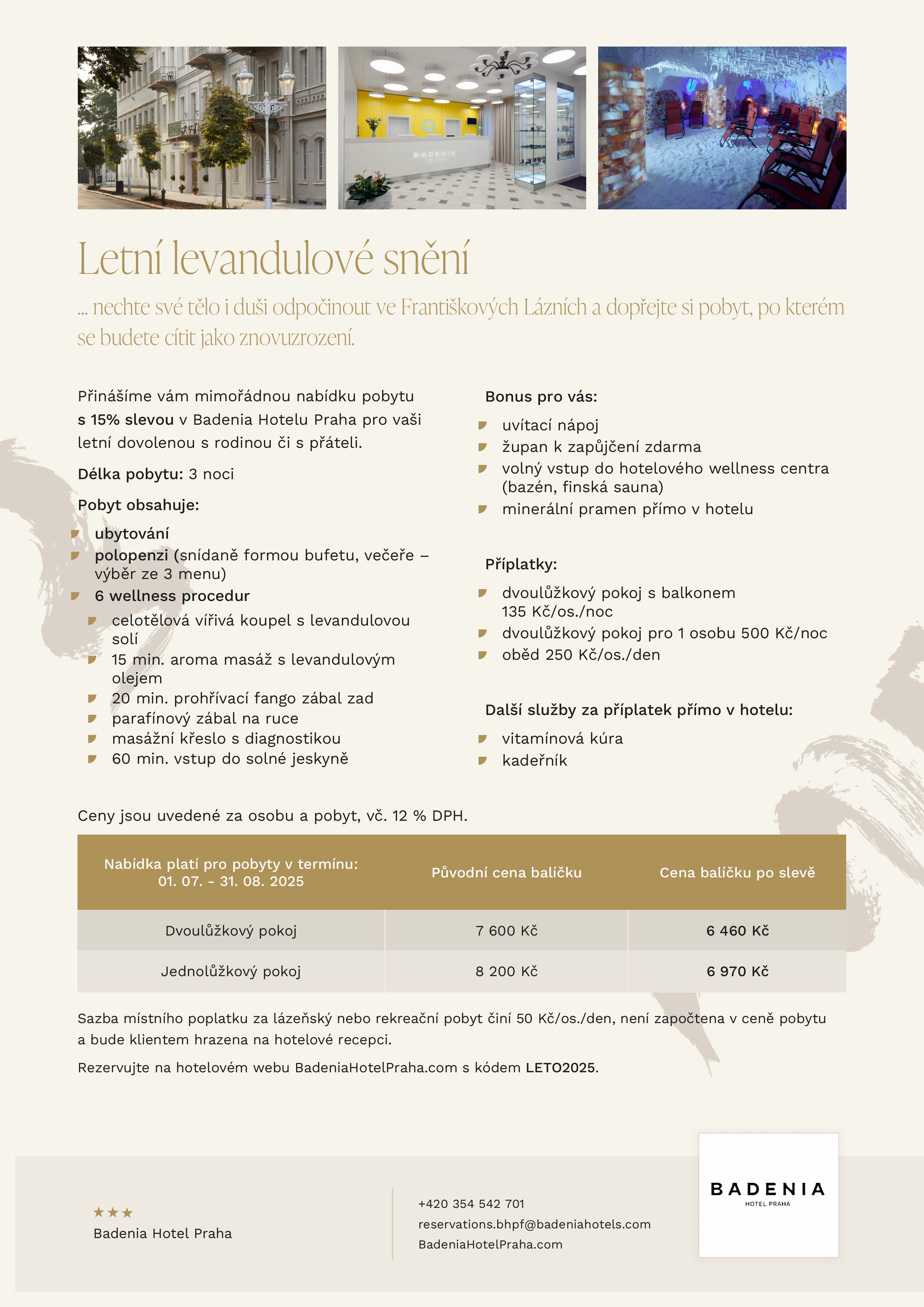 Letní levandulové snění ve Františkových Lázních