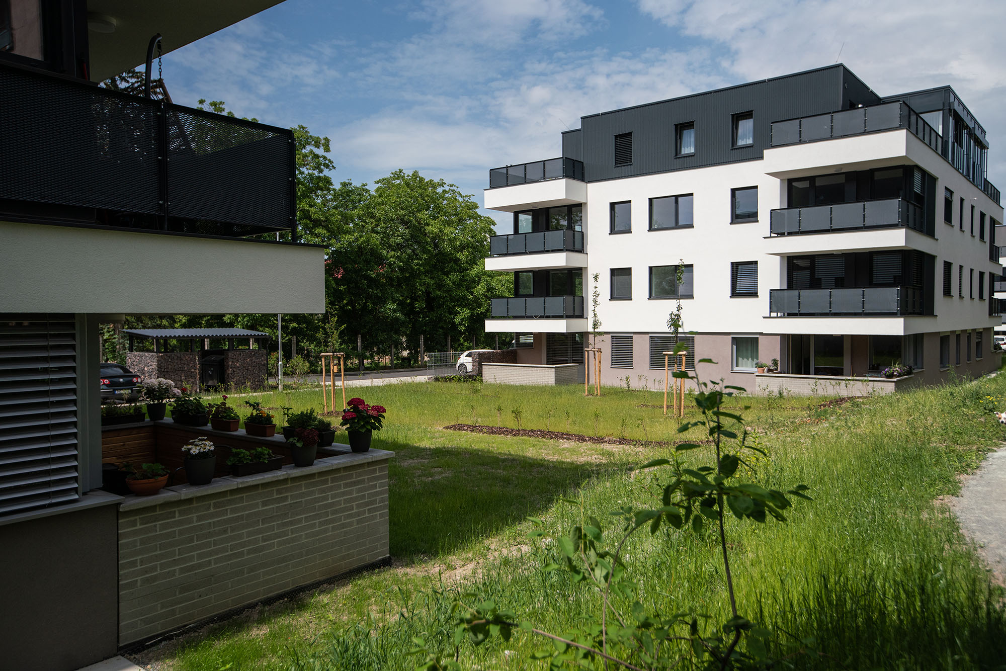 Výstavba bytových družstevních domů Mírová v Dobrušce